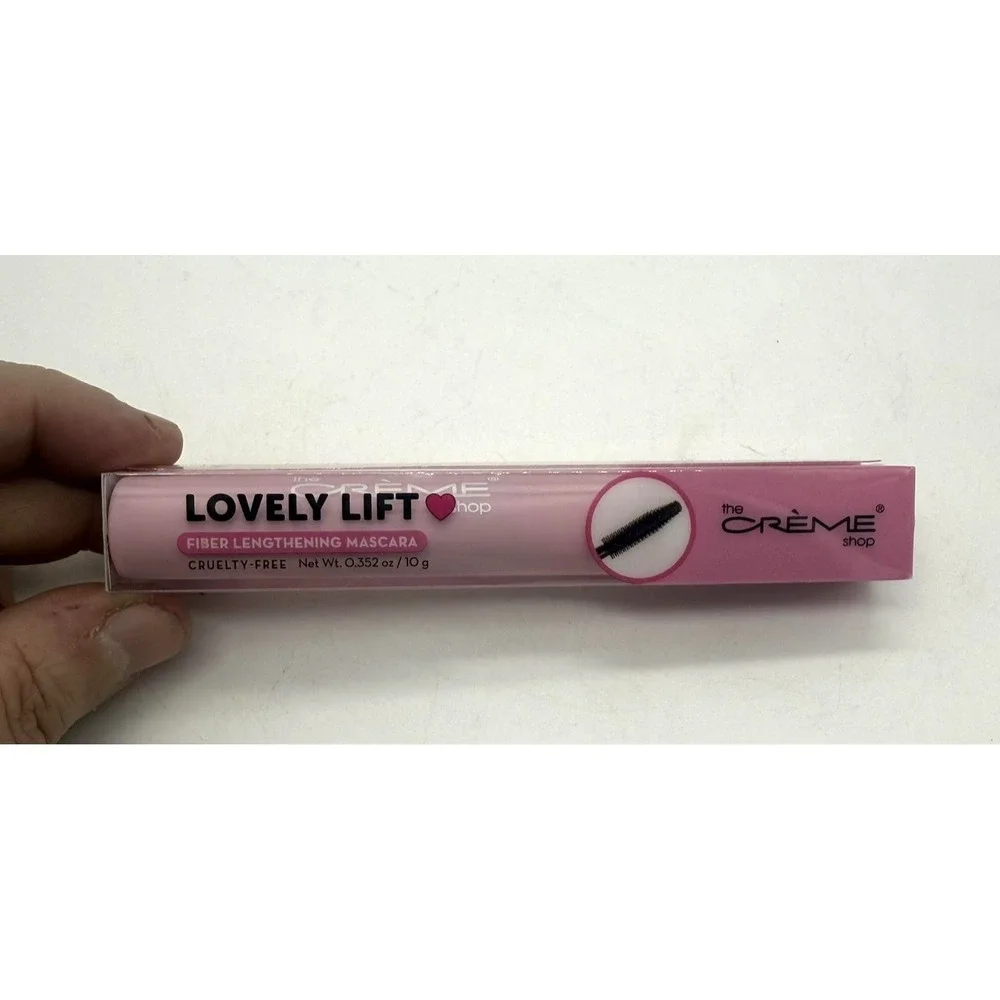 The Creme Shop Lovely Lift Fiber Lengthening Mascara Black Cruelty Free 0.35oz